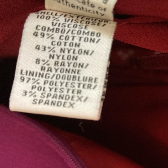 Diane Von Furstenberg Strapless Purple Sheath Dress Dress Red Lace - Picture 13 of 14